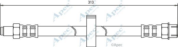 APEC BRAKING Тормозной шланг HOS3060